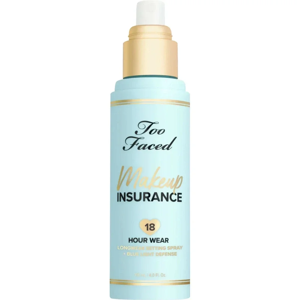 Too Faced Makeup Insurance Longwear Setting Spray + Blue Light Defense 4 Oz